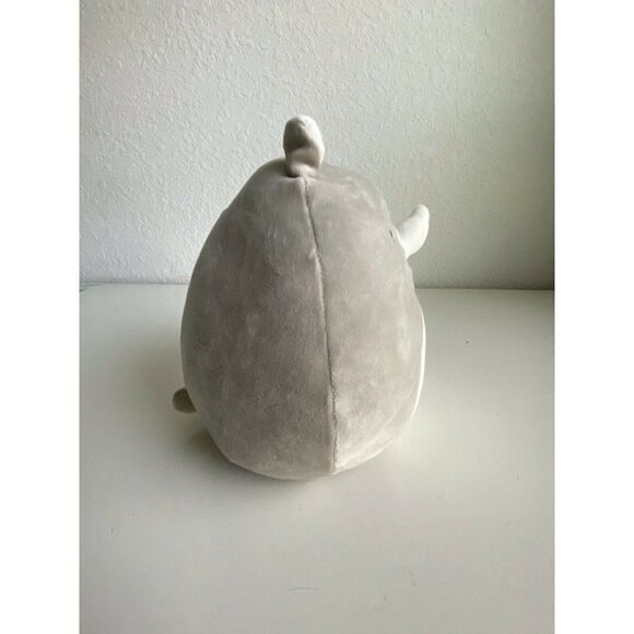 Squishmallow Irving the Gray Rhino 8" Stuffed Plush by Kellytoy Soft NWT - Picture 5 of 6